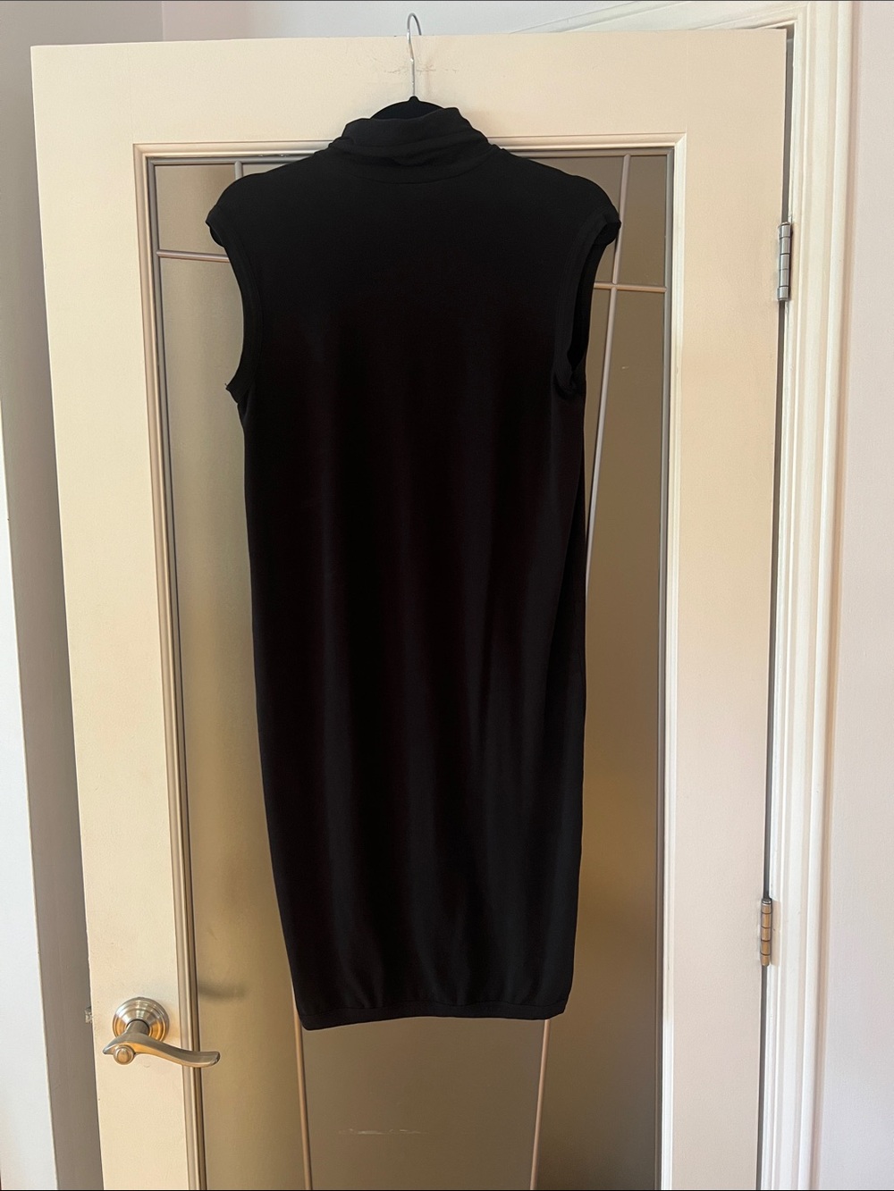 Travis Taddeo Black Sleeveless Turtleneck Dress Medium - Picture 5 of 5